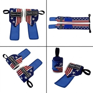 Custom Logo USA Flag Gym Wrist Wraps Breathable Soft Lightweight Foldable Comfortable Professional Protection <b>Weight</b> <b>Training</b> - Product Image 5