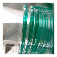 Dessus de table en verre trempé de rayon de 8mm 10mm personnalisables en gros