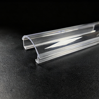 Diffuseur LED en polycarbonate transparent Bming, forme linéaire, lentille pour éclairage linéaire LED, pour éclairage moderne intérieur
