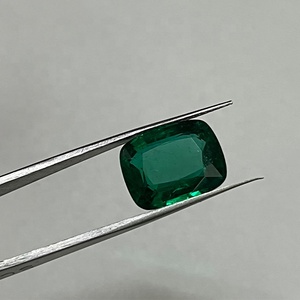 Non traitées Zambienne Emerald Naturel Lâche 11.16 Cts Pierres Précieuses de Grande Taille Bijoux De Production Profonde Vert Vif Excellente Coupe - Product Image 6