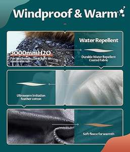 Vestes d'hiver imperméables pour garçons CREATMO US, doublées de polaire, coupe-vent, veste de ski - Product Image 6