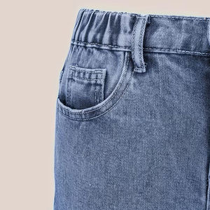 Jean cargo baggy taille mi-haute Y2K pour femme, bleu délavé, coupe large, style skater streetwear hip-hop, multi-poches, techwear - Product Image 5
