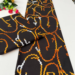 ผ้าฝ้ายพิมพ์ลายแอฟริกันสีสันสดใสสำหรับผู้หญิง เสื้อผ้าทันสมัย งานเย็บปักถักร้อยและงานฝีมือสร้างสรรค์ ผลิตในลิเบีย - Product Image 1