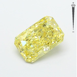 Diamant de laboratoire CVD certifié IGI, taille Radiant, 1,48 carat, couleur Jaune Intense Fantaisie, clarté VS1, LG 791626994, ROYAL GEMS FOR JEWEL - Product Image 1