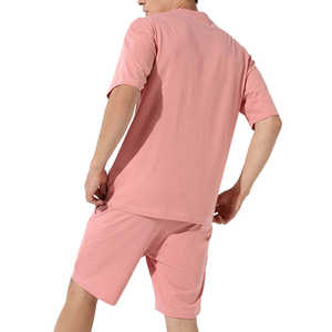 Wholesale Summer Men's Plus Size 2-Piece Shorts <b>Set</b> Quick Dry Breathable Cotton/Polyester T-Shirt & Shorts for Outdoor Use - Product Image 2