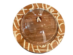 Bandeja Redonda de Lujo Hecha a Mano para Servir Chocolate, Diseño Atractivo, Apta para Alimentos, Vajilla de Mesa, Platos y Utensilios - Product Image 4