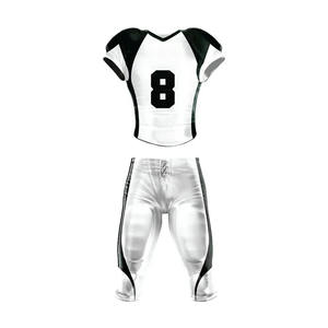 Ensemble uniforme de football américain toutes saisons, tissu polyester respirant à séchage rapide, haut en mesh et pantalon rembourré - Product Image 1