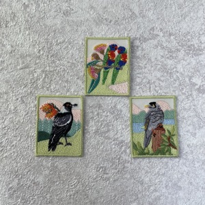 All Star Emblems Taiwan Brand Twill Fabric Embroidered Patches Animal Bird Home Textiles Gifts Hats 7-Day Sample Lead Time - Product Image 1