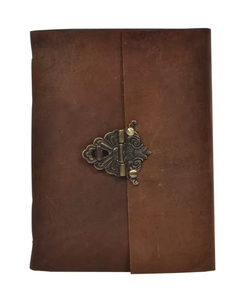 Carnet de planification spirale fait main sur mesure avec couverture en métal et cuir, organisateur et journal - Product Image 3
