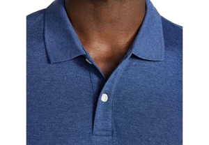 Camisa de Manga Corta Azul Claro para Hombre, 180 GSM, Logotipo Personalizado Bordado en la Parte Delantera, Antiarrugas, Antiencogimiento, Transpirable, Tejido de Punto - Product Image 4