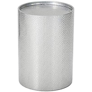 เก้าอี้สวนโลหะชุบเงินสไตล์วินเทจขายส่ง ทรงกลม ลายนูน ทนทาน ใช้เป็นโต๊ะข้างตกแต่งได้ทั้งภายในและภายนอกอาคาร - Product Image 4