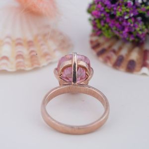 Gioielli in Argento Sterling S925 Placcato Oro con Moissanite ad Alto Contenuto di Carbonio Taglio Ovale 7*10mm, Placcato in Rodio, Anello di Fidanzamento - Product Image 3