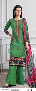 AMFAHH Vestidos de Verano para Mujer Estilo Pakistaní, Trajes Salwar Kameez de Algodón/Lawn de Faisalabad, Ropa Bordada para Mujer Estilo Indio - Product Image 2