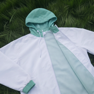 Wholesale 100% Nylon Windbreaker Shorts Set Customized Unisex <b>Zip</b> <b>up</b> <b>Jacket</b> and Shorts 2pieces Vintage Windbreaker Shorts Set - Product Image 4