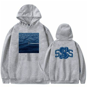 Sudadera con Capucha de Impresión Digital Premium, Sudadera con Estampado Artístico, Sudadera de Algodón Suave, Diseño de Ondas de Moda Urbana, Logotipo en la Espalda - Product Image 6