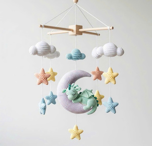 Móvil de Bebé Personalizado de Ganchillo con Animal Personalizado, Móvil de Bebé Hecho a Mano Ecológico, Decoración para Cuarto de Bebé, Regalo para Baby Shower - Product Image 3