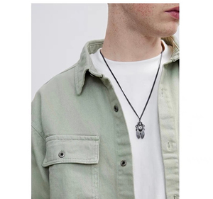 Chemise en jean pour homme, bicolore, douce, décontractée, à manches longues, coupe ample, confortable, style streetwear, pour tous les jours - Product Image 6