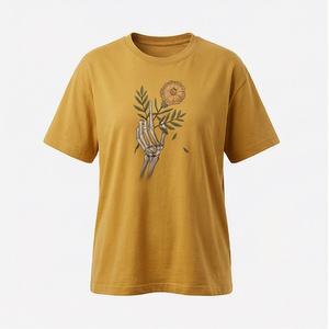 Camiseta Holgada Extra Grande para Mujer, Tela de Algodón, Diseño Personalizado con Impresión DTF, Camiseta de Verano a la Moda, Tela Suave y Transpirable de Calidad - Product Image 1