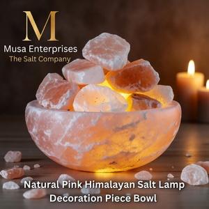 Lámpara de Sal Rosa del Himalaya Original, Cristal Natural, Luz Decorativa, Pieza Decorativa para el Hogar, Oficina, Dormitorio, Ambiente Relajante, Portátil - Product Image 2