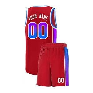 Shorts de sport d'été respirants de qualité supérieure, taille plus, unis, avec impression par transfert thermique, pour uniforme de basketball, certifiés BSCI - Product Image 3