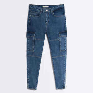 Jeans en denim slim pour hommes en gros, impression de logo personnalisé, pantalons en denim à prix abordable, service OEM - Product Image 3