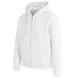 Sudadera con Capucha y Cierre de Cremallera para Hombre, Color Gris, 100% Algodón Felpa, Corte Regular, Color Sólido, para Otoño, Marca Harry Johnson Production - Product Image 2