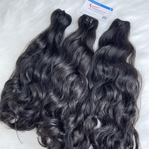 Extensions de cheveux ondulées naturelles en gros 100% cheveux humains Super qualité prix d'usine prêt à expédier - Product Image 2