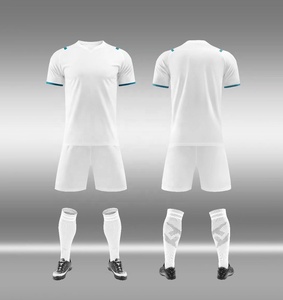 Uniforme de Fútbol para Hombre de Dos Tonos OEM ODM, Cuello Acanalado, Absorbe la Humedad, Uniforme de Equipo con Escudo Personalizado para Equipos de Viaje - Product Image 3