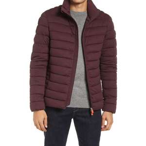 Wholesale Polyester Zip-Up Solid Color Jacket for Men Autumn Winter Removable <b>Hat</b> Thickened Puffer zip up Jacket for man - Product Image 1