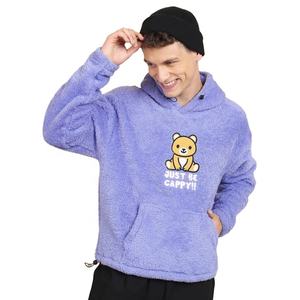 Custom Design <b>Men's</b> Casual Pullover <b>Sherpa</b> Fleece French Terry 100% Cotton Windproof Breathable Regular Fit Warm <b>Hoodies</b> For <b>Men</b> - Product Image 1