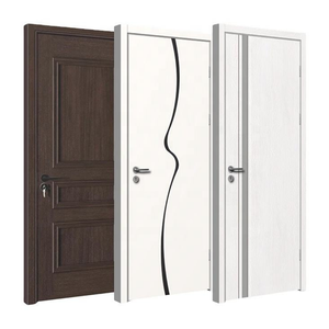 Puertas de Dormitorio Insonorizadas e Impermeables, de MDF, sin Pintura, para Apartamento, Hotel, Villa, Escuela - Diseño Moderno - Product Image 1