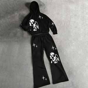 Ensemble de survêtement en polaire personnalisable avec broderie professionnelle pour adultes unisexes, personnalisé avec votre logo pour hommes - Product Image 1