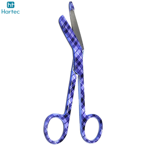 Tijeras para Vendajes de Acero Inoxidable de Color Morado, Instrumentos Quirúrgicos Profesionales de Primeros Auxilios para Enfermeras - Product Image 6