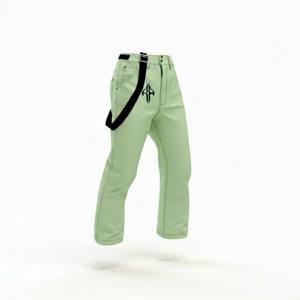 Pantalones de Esquí para Hombre de Alta Calidad, Personalizados, con Cierre de Gancho y Bucle, Aislamiento de Forro Polar Impermeable de 240 g, 100 % Poliéster, Teñido Liso - Product Image 2