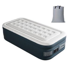 Materasso Gonfiabile Doppio in PVC da 18 Pollici con Pompa Integrata e Gonfiaggio/Sgonfiaggio Rapido per Campeggio - Product Image 4