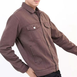 Wholesale Men's Winter Denim Jacket Windproof Thick Fleece Warm Men Fashion Casual Winter Jacket Autumn Denim Jacket - Product Image 4