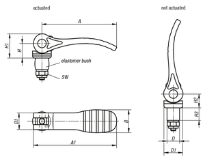 K0118 ตัวล็อคแบบคันโยกอีลาสโตเมอร์ - Product Image 6