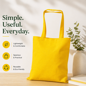 Customized Logo Organic Cotton Plain Canvas Tote Bag | Biodegradable Recyclable Shopping <b>Handbag</b> Storage & Promotion Wholesale - Product Image 6
