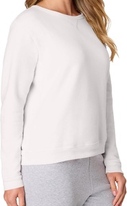 Sudadera de Algodón para Mujer, de Manga Larga, Cuello Redondo, Hombros Caídos, Color Sólido, Cómoda y Casual, de Lujo, Precio al por Mayor, de Bangladesh - Product Image 2