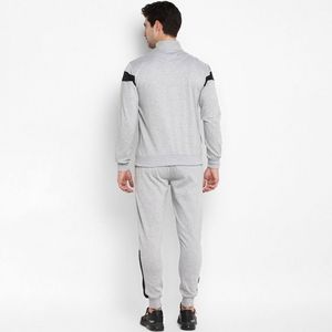 Survêtement personnalisé pour homme : veste zippée et pantalon de jogging contrastant – Tenue de sport en gros pour l'entraînement - Product Image 2