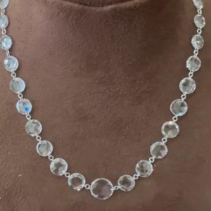 Collier en diamant de laboratoire percé, diamant taille rose E-F, collier de graduation en diamant VVS-VS, collier en or 14 carats avec diamant flottant, cadeau pour elle - Product Image 2