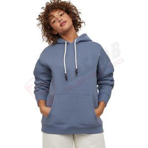 Over-Sized Hoodie Women Cotton Pullover Crushed Long Sleeve Crop Top Gym Sweatshirt <b>Winter</b> Sports Made By Pakistan - Product Image 3