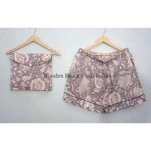 Conjuntos de Pijamas de Algodón 100% Puro, Lujosos, Elegantes, Románticos, Clásicos, Vintage, para Invierno y Verano, con Estampado a Mano, Tipo Canguro - Product Image 3