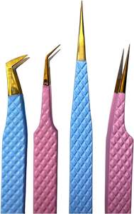 Pinzas para Pestañas de Acero Inoxidable con Punta de Fibra, Dentadas, con Opción de Logotipo Personalizado - Venta al por Mayor - Product Image 4