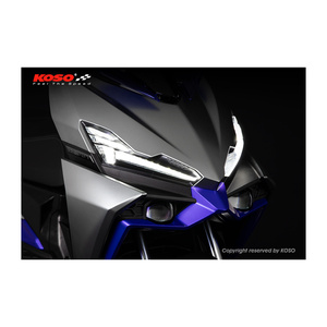 Clignotants LED KOSO noirs fumés pour moto, paire, pour rénovation et mise à niveau - Product Image 3