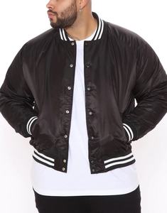 Chaqueta Varsity Ecológica y Transpirable 100% Algodón, Ropa de Invierno para Hombre, Fabricante Mayorista para Marcas de Marca Privada Personalizadas - Product Image 3