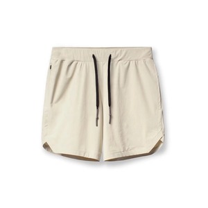 Shorts décontractés pour hommes, rose uni, à séchage rapide, avec cordon de serrage, taille mi-haute, avec poches, en tissu polyester tissé - Product Image 2