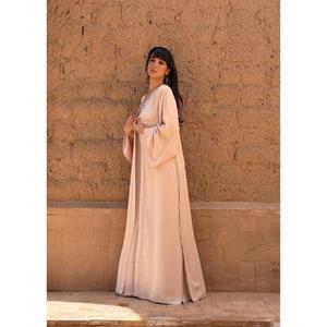 Ensemble deux pièces Kaftan Col en V Longueur ras du sol 100% Coton Boutons faits main de haute qualité Fermeture Lavable Taille naturelle - Product Image 4