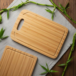 Planche à découper polyvalente en bois massif, surface de découpe durable, plateau de service de cuisine, accessoire, artisanat de qualité - Product Image 3