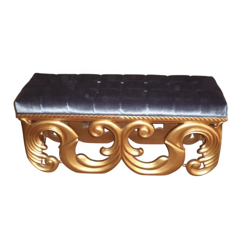 brass entryway bench